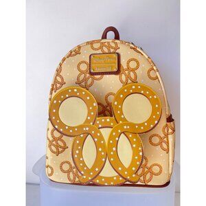 Disney Loungefly Pretzel Mickey  Mouse Mini Backpack